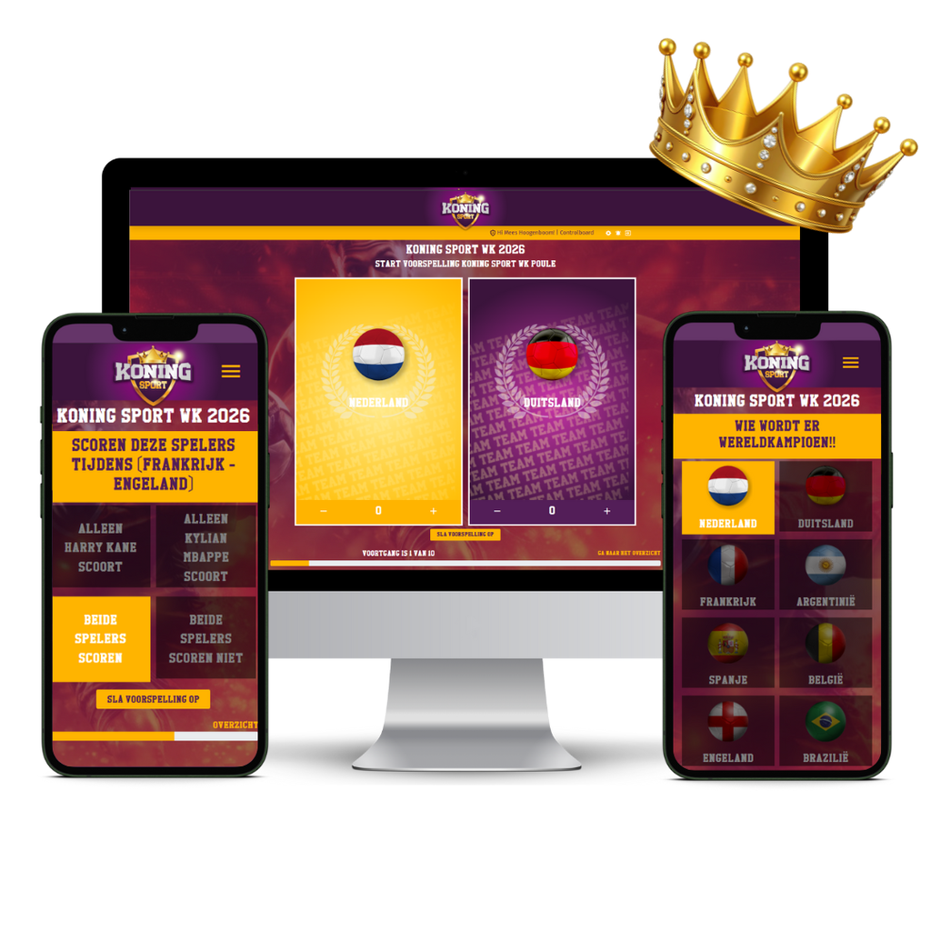 WK Poule 2026 - Koning Pakket (10 deelnemers)